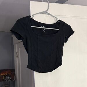 Hollister Black Crop Top